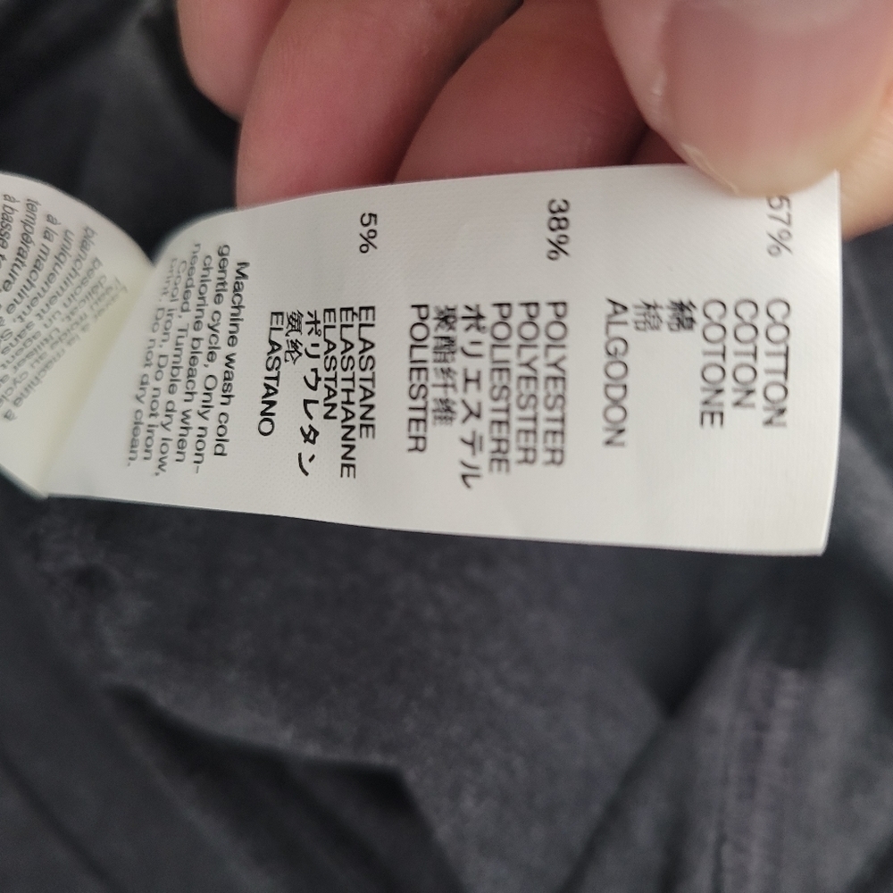 Gap Gapfit Charcoal Gray Cropped Athletic Leggings - Picture 8 of 8
